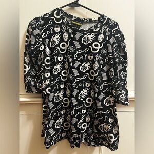 NOOWORKS x While Odin Sleeps Puff Sleeve Top